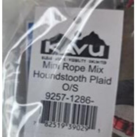 NWT Kavu Mini Rope Mix Houndstooth Plaid Sling Bag O/S - Picture 4 of 4